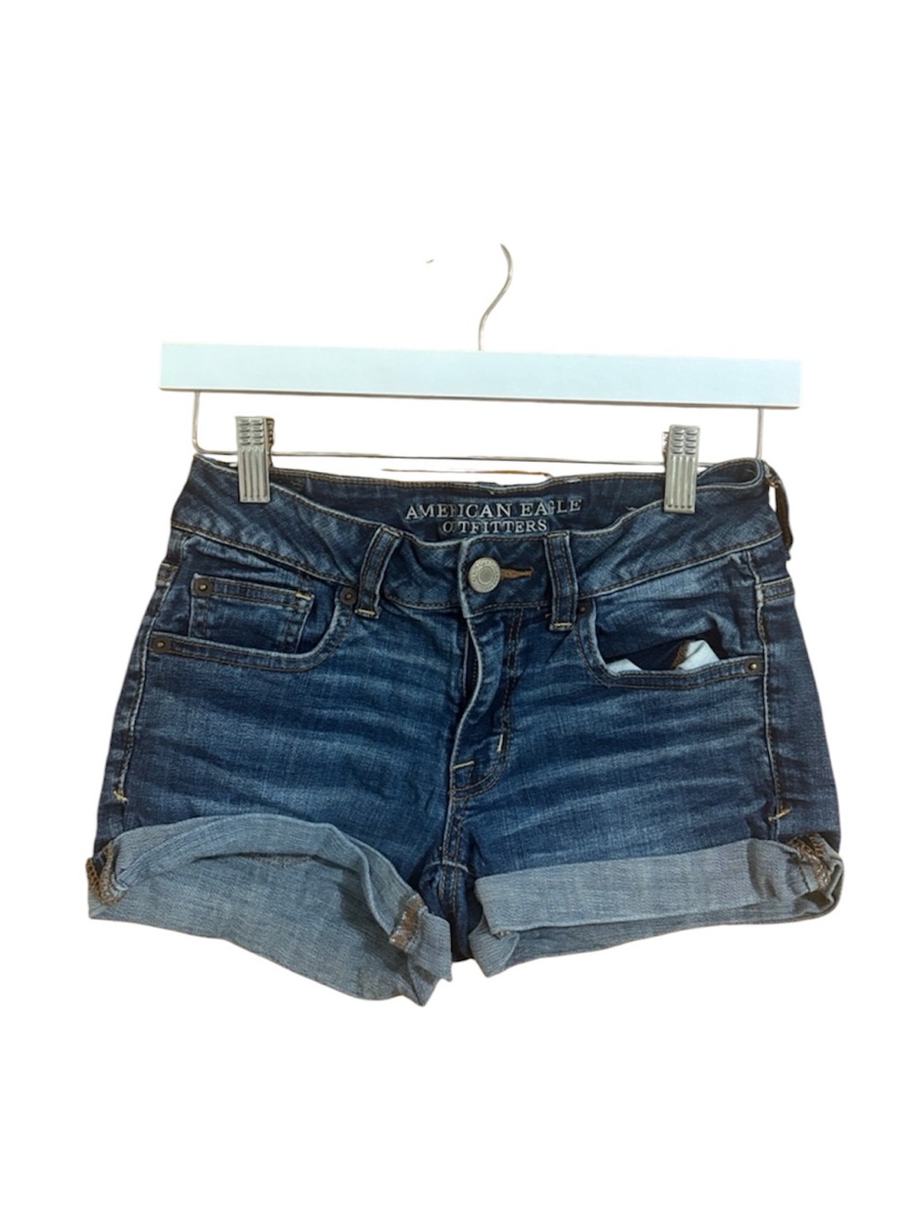 American Eagle Super Stretch Size 2 Shortie Jean Denim Shorts